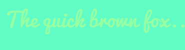 Image with Font Color 97FFA3 and Background Color 61FBC5
